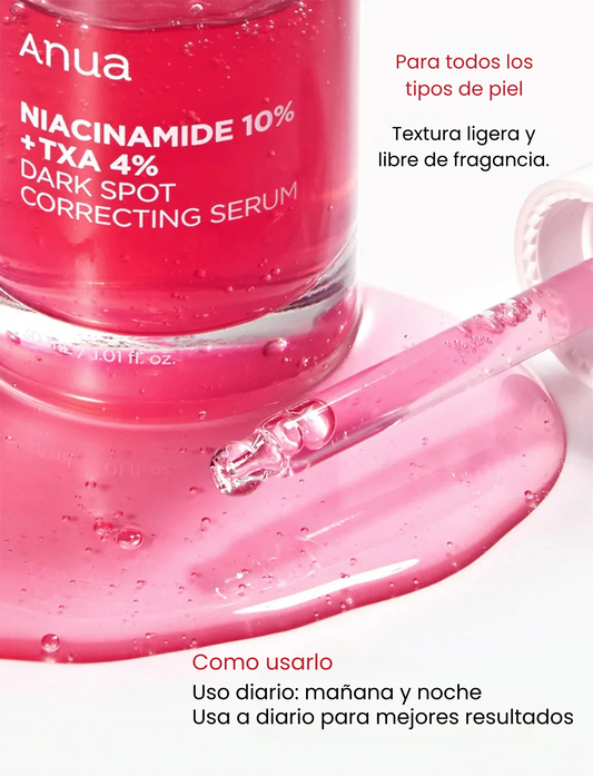 ANUA - Niacinamide 10% + TXA 4% Serum 30 ML | Suero antimanchas