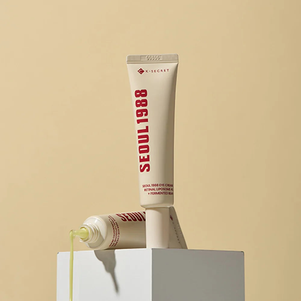 KSECRET Seoul 1988 Eye Cream: Retinal Liposome 4% + Fermented Bean 30ML | Contorno de ojos antiedad e iluminador