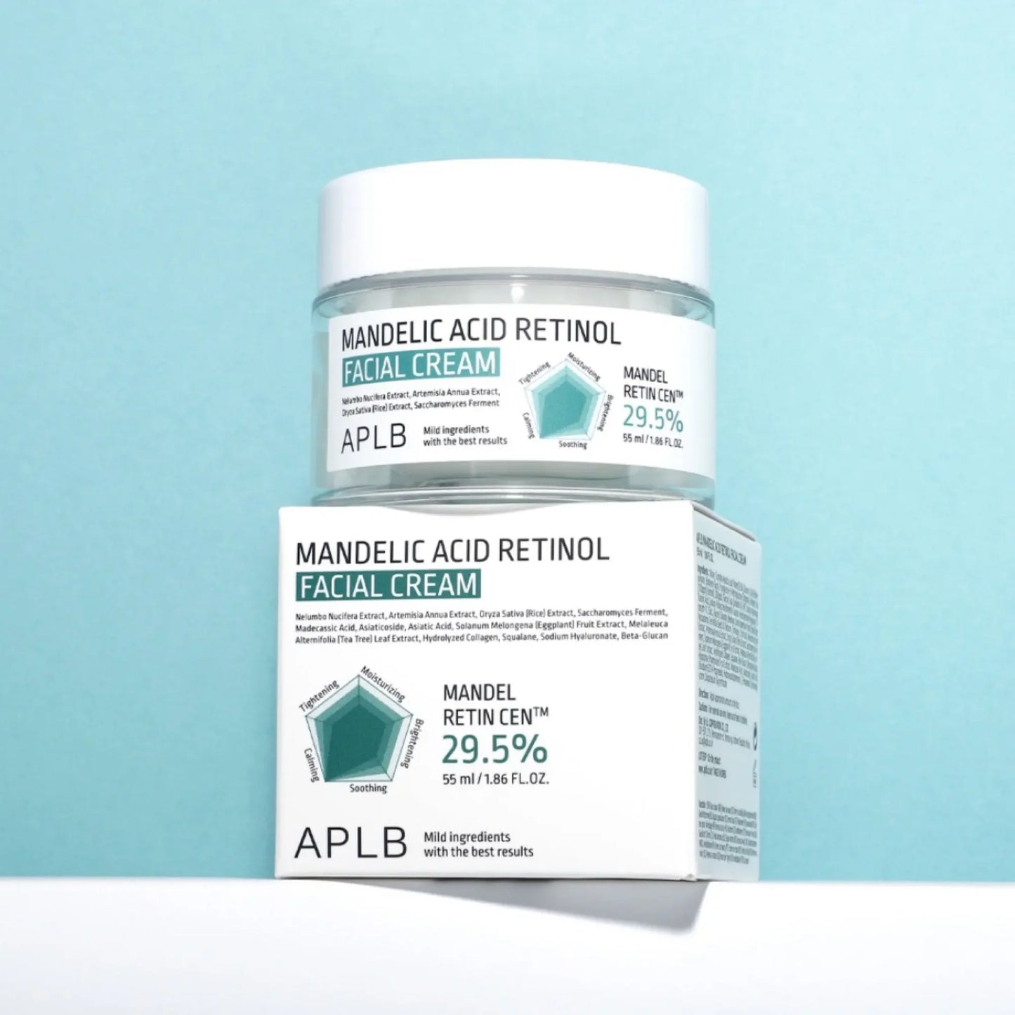 APLB - Mandelic Acid Retinol Facial Cream 55 ml | Crema hidratante exfoliante y antiedad