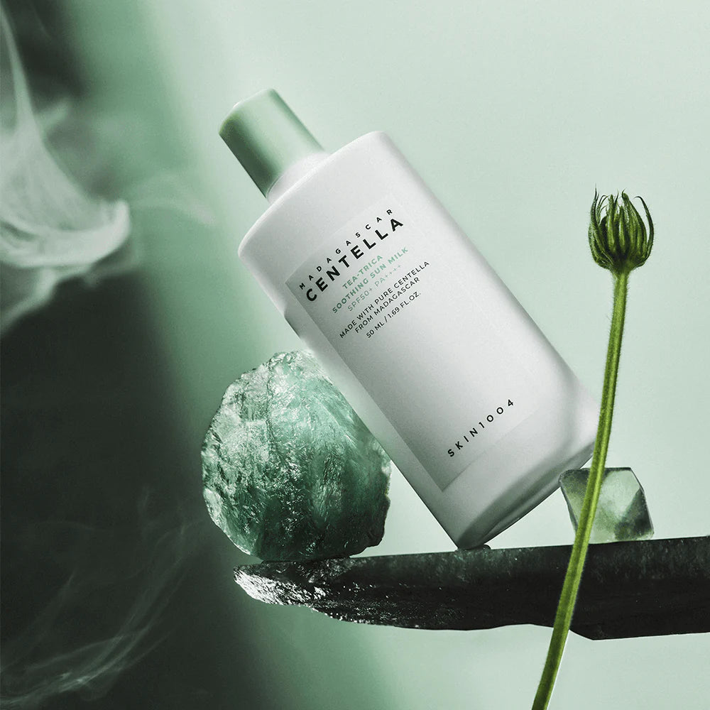 SKIN1004 - Madagascar Centella Tea-Trica Soothing Sun Milk SP50+ PA++++ 50 ML | Protector solar calmante