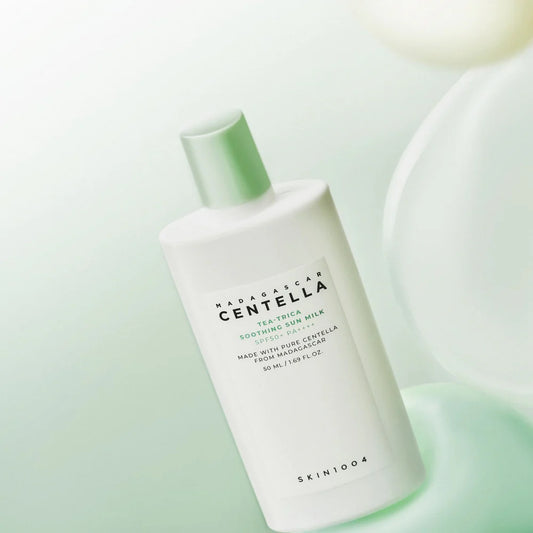 SKIN1004 - Madagascar Centella Tea-Trica Soothing Sun Milk SP50+ PA++++ 50 ML | Protector solar calmante