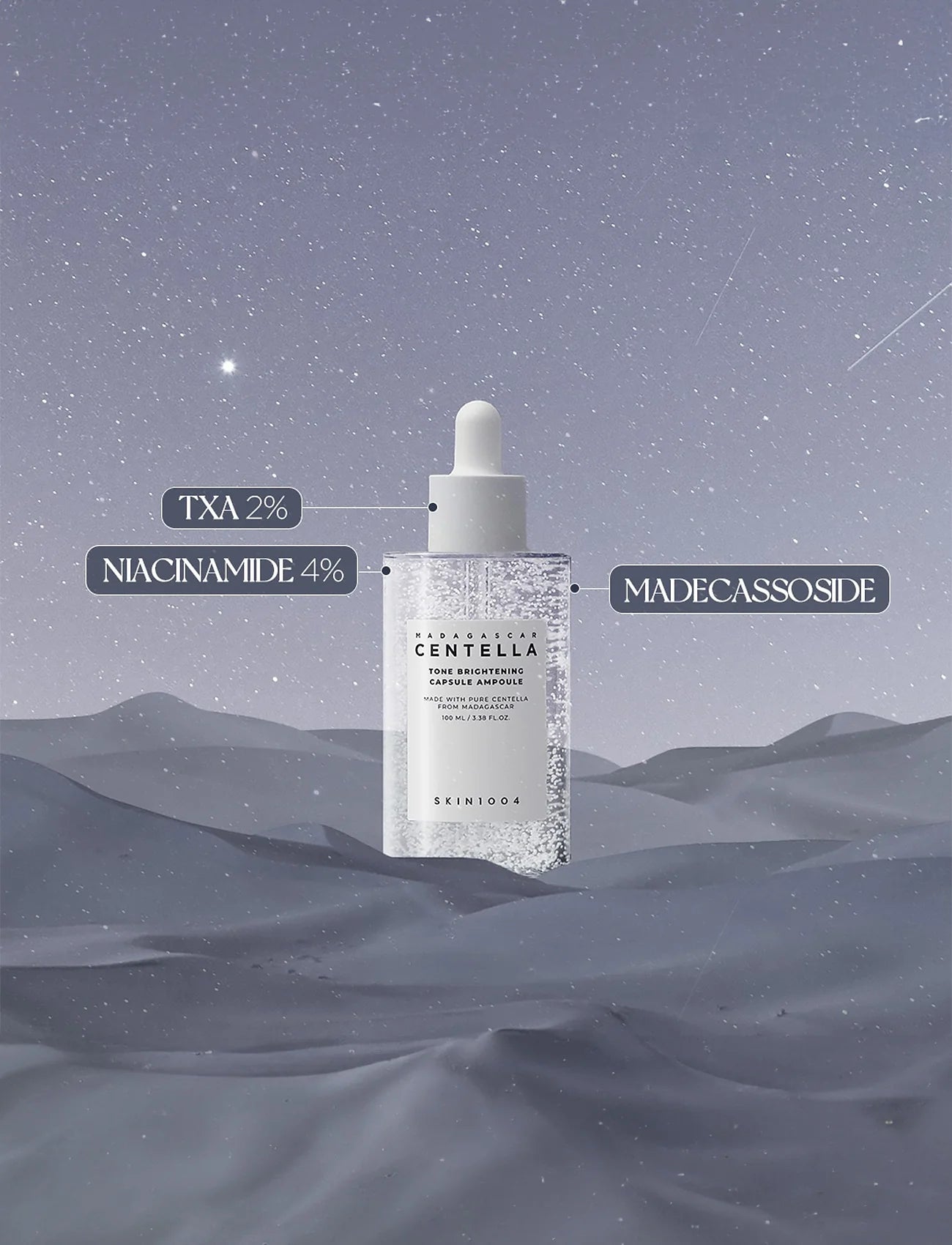 SKIN1004 - Madagascar Centella Tone Brightening Capsule Ampoule 30 ML y 100 ML | Ampolleta hidratante unificadora de tono