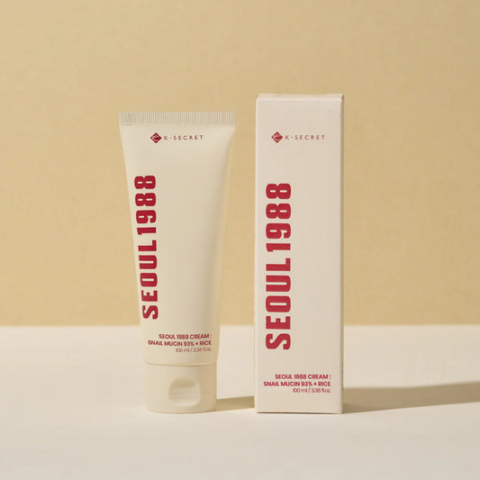 KSECRET - CREAM : SNAIL MUCIN 93% + RICE 100ML | Crema reparadora e iluminadora con baba de caracol