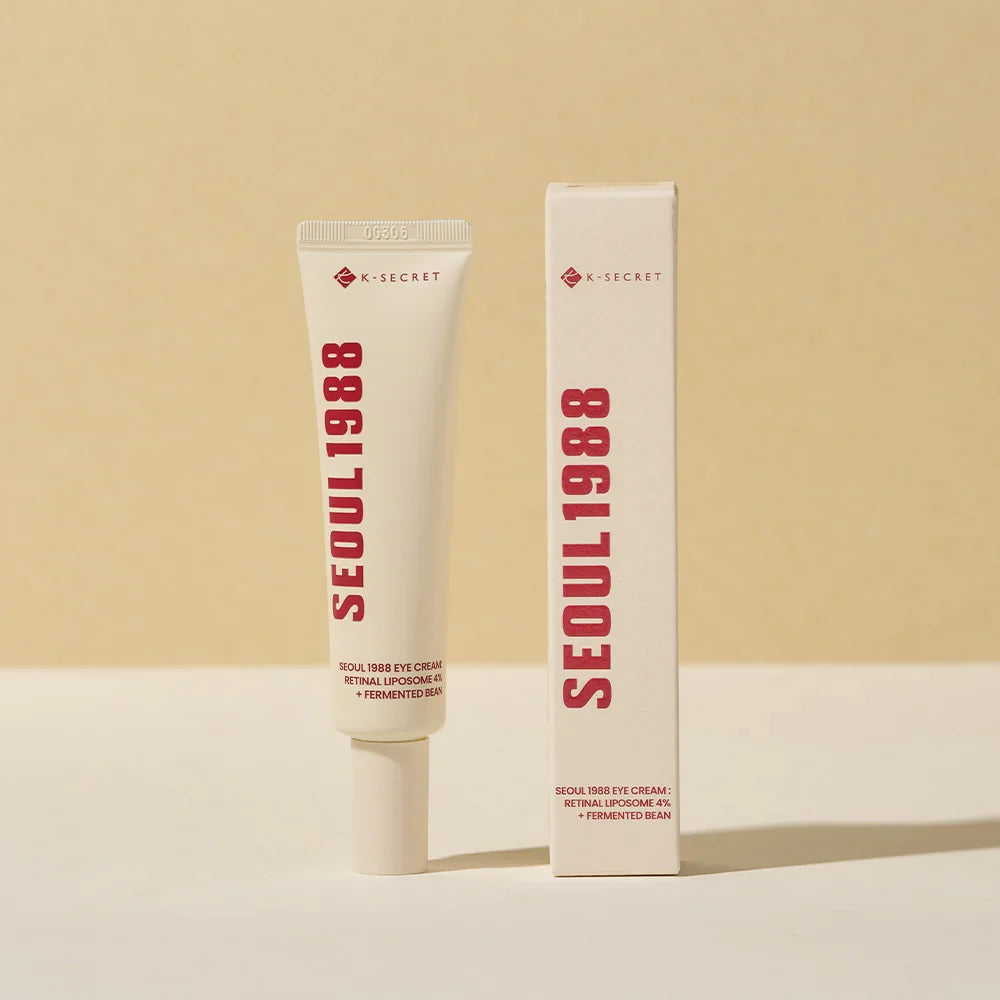 KSECRET Seoul 1988 Eye Cream: Retinal Liposome 4% + Fermented Bean 30ML | Contorno de ojos antiedad e iluminador