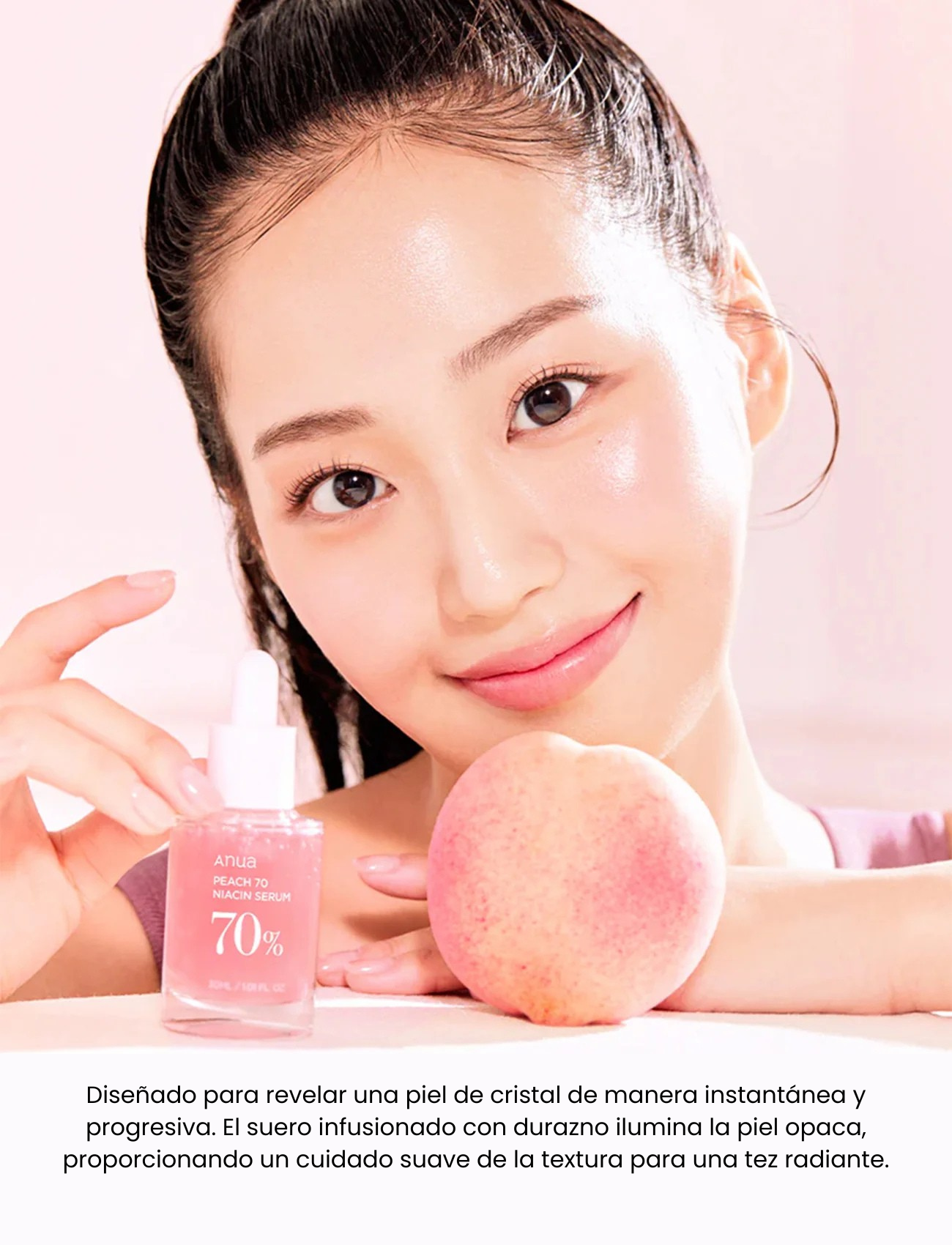 ANUA - Peach 70% Niacinamide Serum 30 ML | Suero luminosidad y brillo