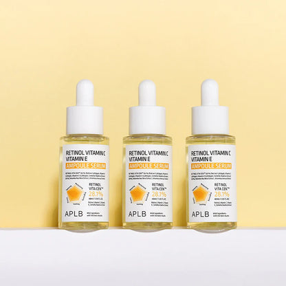 APLB - Retinol Vitamin C Vitamin E Ampoule Serum 40 ML | Suero antiedad e iluminador