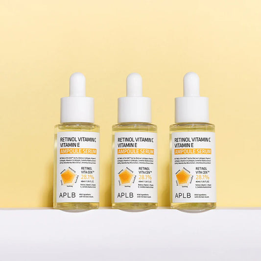 APLB - Retinol Vitamin C Vitamin E Ampoule Serum 40 ML | Suero antiedad e iluminador