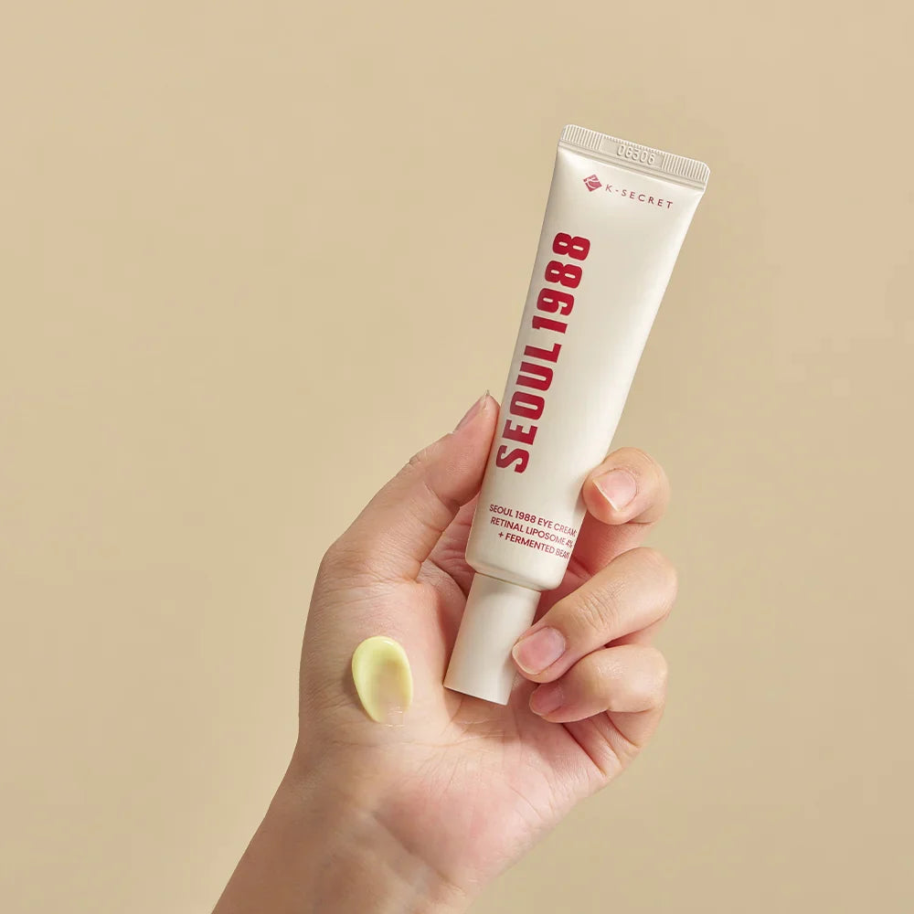 KSECRET Seoul 1988 Eye Cream: Retinal Liposome 4% + Fermented Bean 30ML | Contorno de ojos antiedad e iluminador