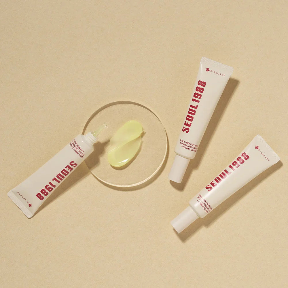 KSECRET Seoul 1988 Eye Cream: Retinal Liposome 4% + Fermented Bean 30ML | Contorno de ojos antiedad e iluminador