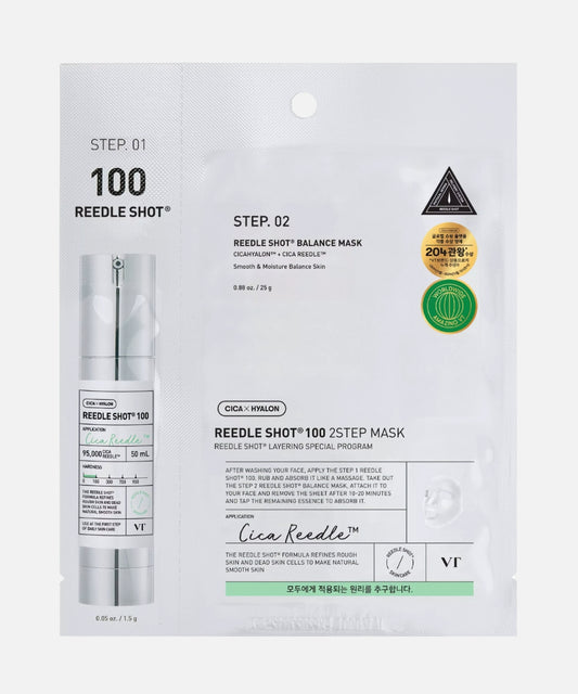 VT Cosmetics - Reedle Shot 100 mask Paso 2 1 pieza| Mascarilla renovadora y reafirmante