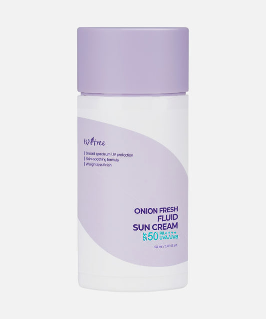 ISNTREE - Onion Fresh Fluid Sun Cream 50 ML | Protector solar ligero y calmante