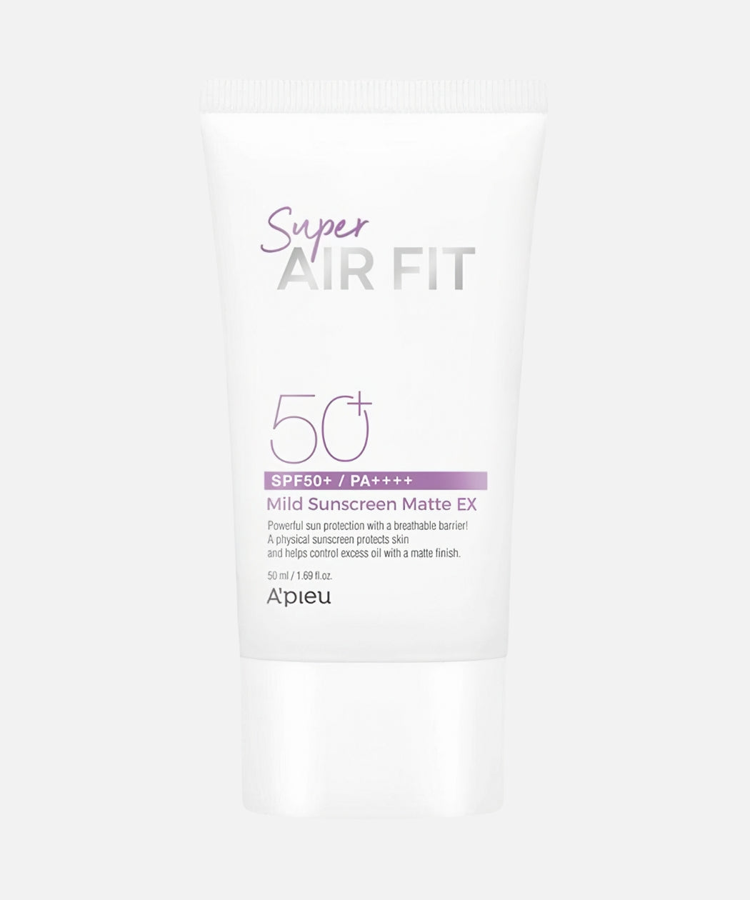 A’PIEU - Super Air Fit Mild Sunscreen Matte SPF50+ PA++++ 50ml | Protector solar iluminador mate
