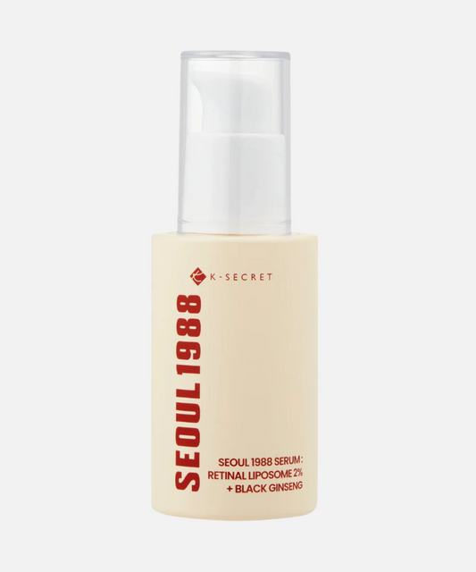 KSECRET - Seoul 1988 Retinal Liposome 2% + Black Ginseng Serum 30ML | Suero antiedad y reafirmante con retinal