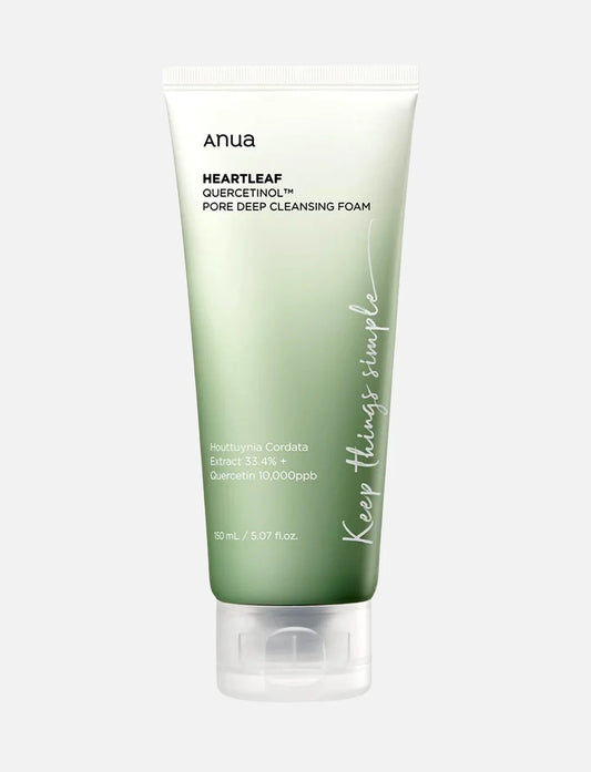 ANUA - Heartleaf Quercetinol Pore Deep Cleansing Foam 150 ML | Limpiador profundo para poros
