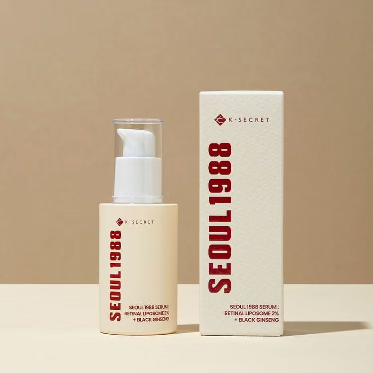 KSECRET - Seoul 1988 Retinal Liposome 2% + Black Ginseng Serum 30ML | Suero antiedad y reafirmante con retinal